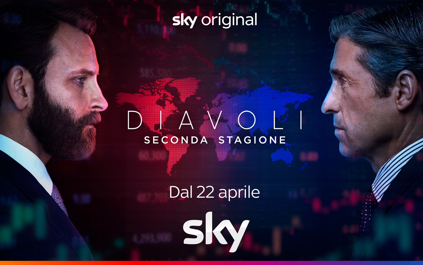 DIAVOLI 2 con Alessandro Borghi e Patrick Dempsey dal 22 aprile su su Sky e in streaming su NOW